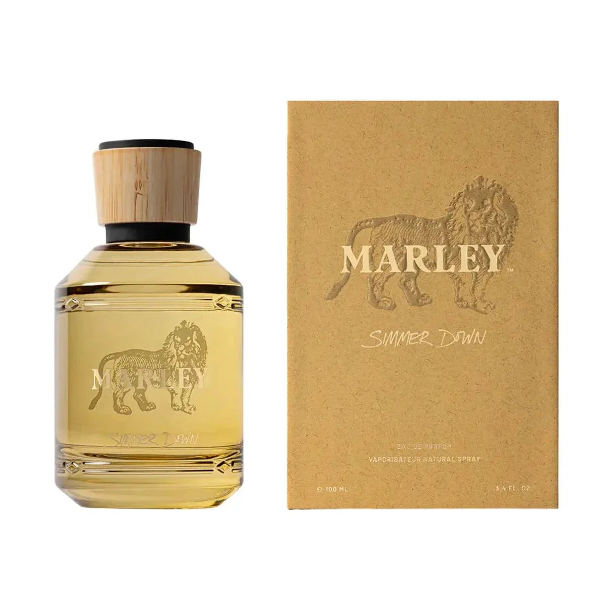 Bob Marley Summer Down perfume bottle and packaging on a white background