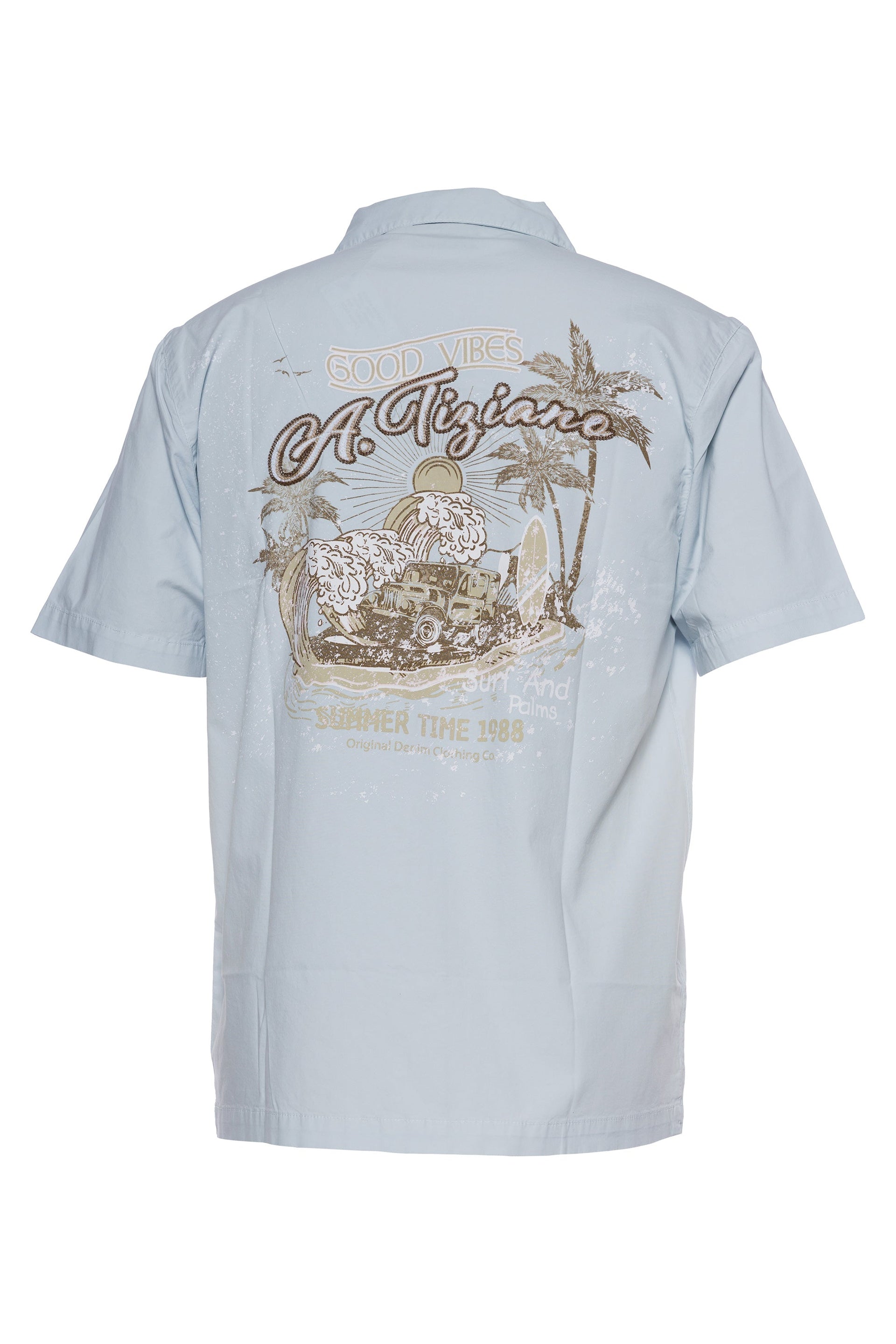 Simon | Stretch Twill Camp Shirt