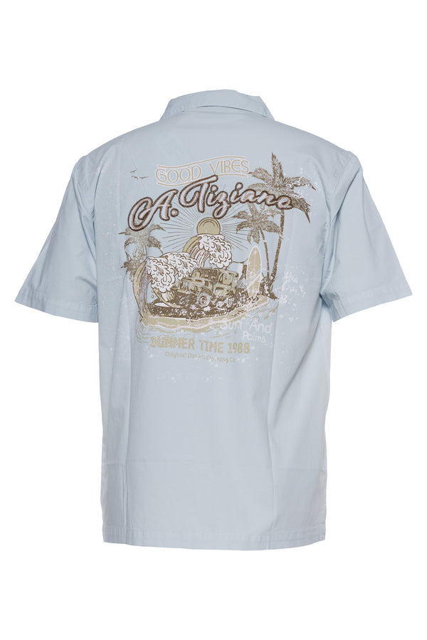 Simon | Stretch Twill Camp Shirt