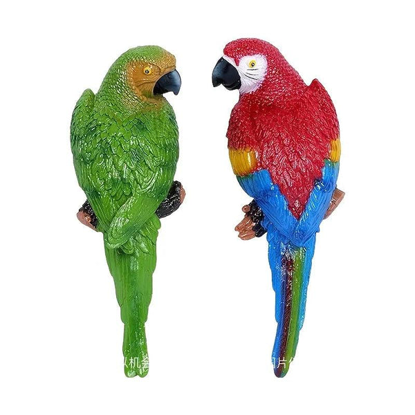 Simulation Parrot Wall Decor 12 Inch Garden Sculpture