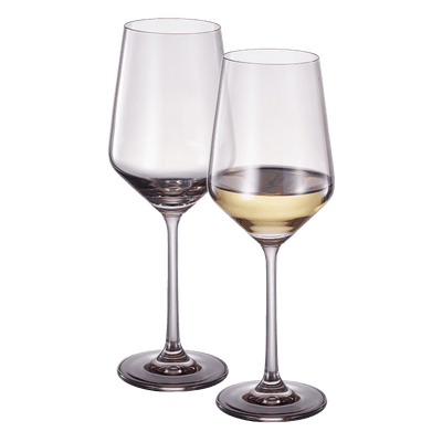 Tonal Stemmed Wine Glassware, Smoke Grey, Set of 2