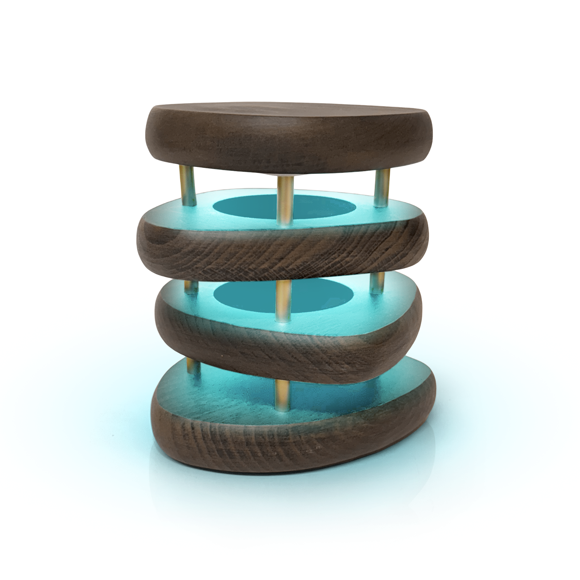 Mid-Century Design Friendship Lamp – Retro Wi-Fi Touch Lamp | Stay Connected Through Time & Distance