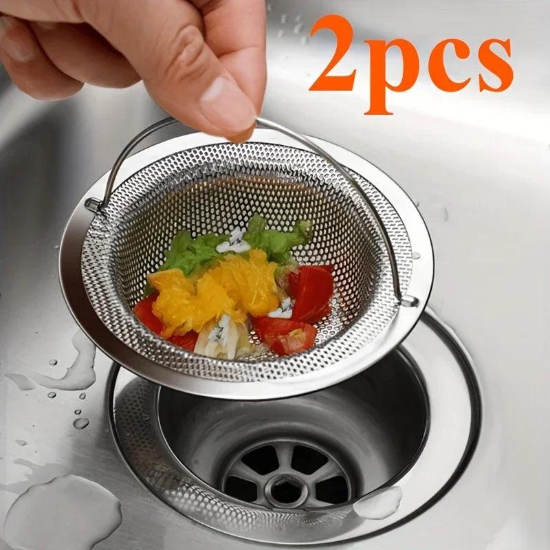 Sink Strainer - Rust-Resistant Stainless Steel with Handle