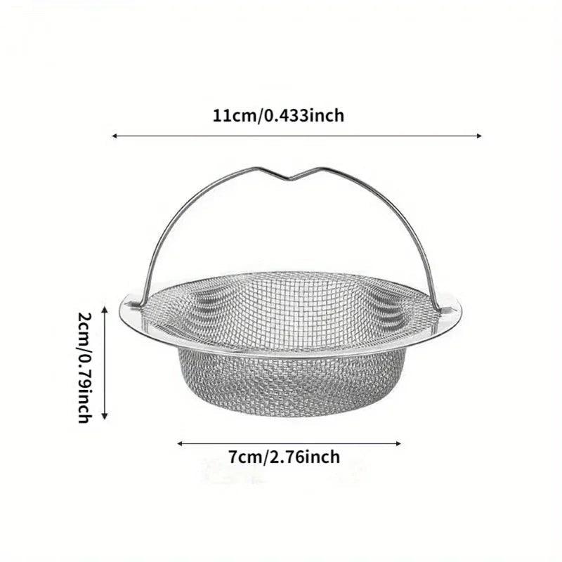 Sink Strainer - Rust-Resistant Stainless Steel with Handle