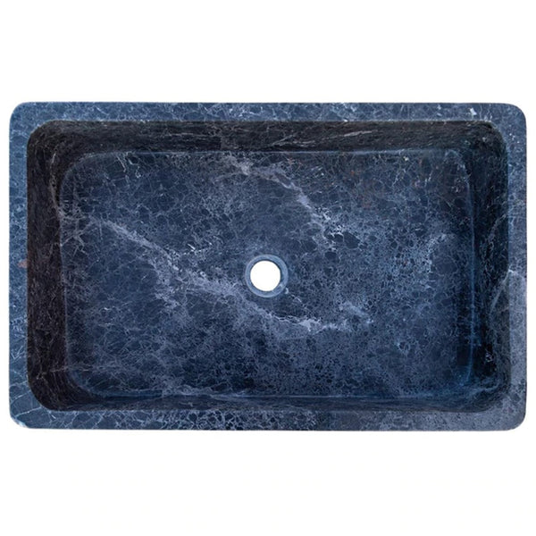 Natural Stone Sirius Black Marble Farmhouse Sink Polished  (W)16