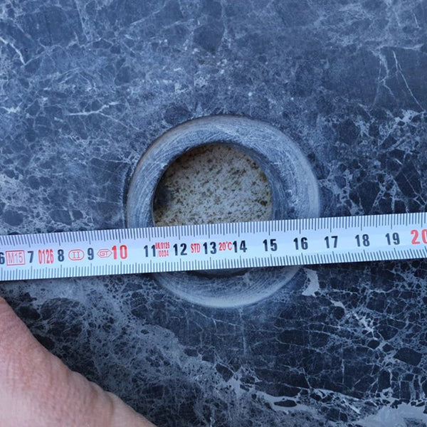 Natural Stone Sirius Black Marble Farmhouse Sink Polished  (W)16