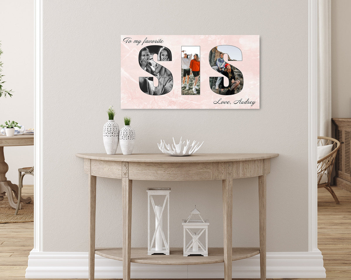 Sister Photo Collage Canvas