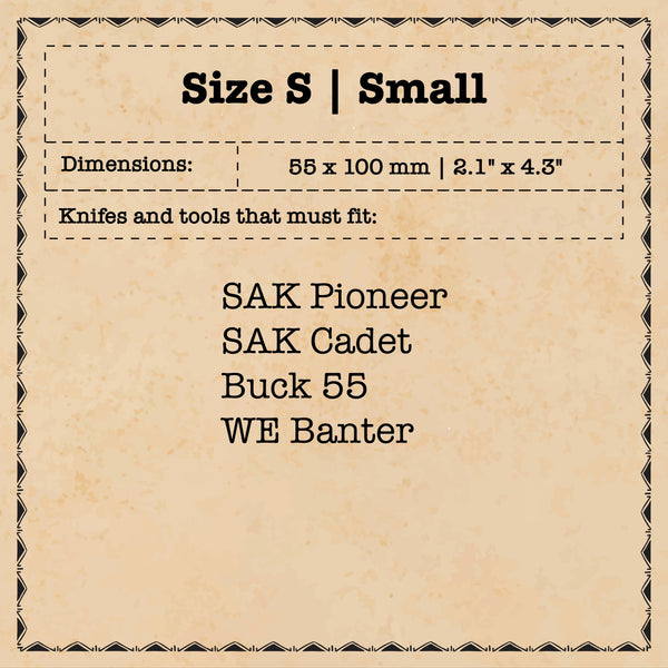 Knife Sheath - Sailor v3 | Leather EDC | Pocket Knife Holder Pirate Goods