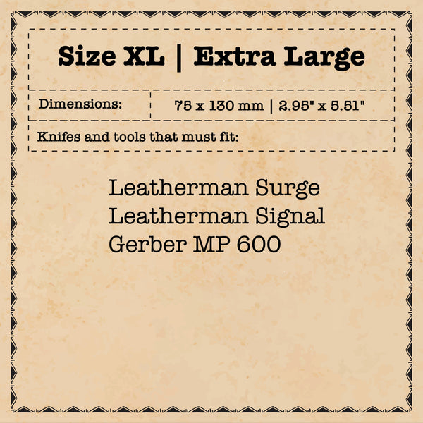 Knife Sheath - Sailor v3 | Leather EDC | Pocket Knife Holder Pirate Goods