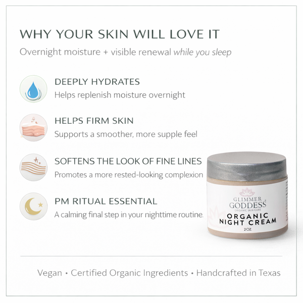 Organic Skin Renewal Night Cream 2 oz – Anti-Aging