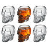 Skull Shot Glasses Set of 6 by The Wine Savant - 3oz Skull Glasses 3