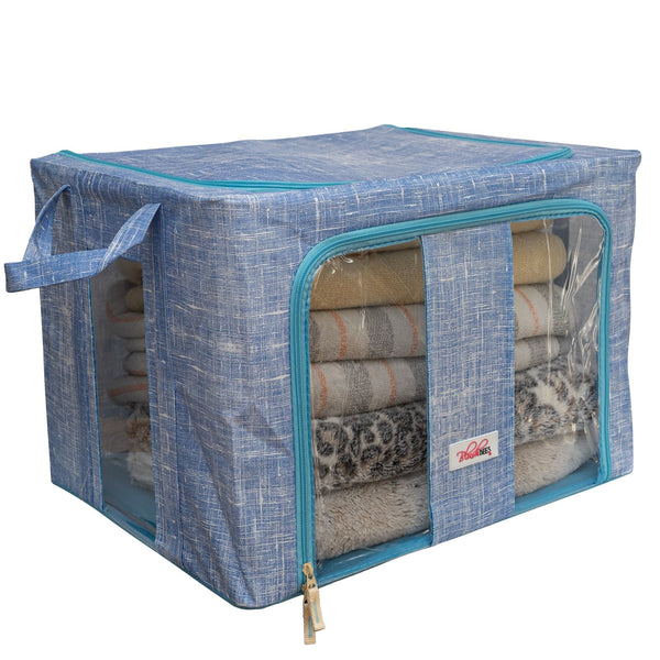 BlushBees® Collapsible Oxford Fabric Storage Boxes for Clothes/Quilts/Linen with Metal Supports