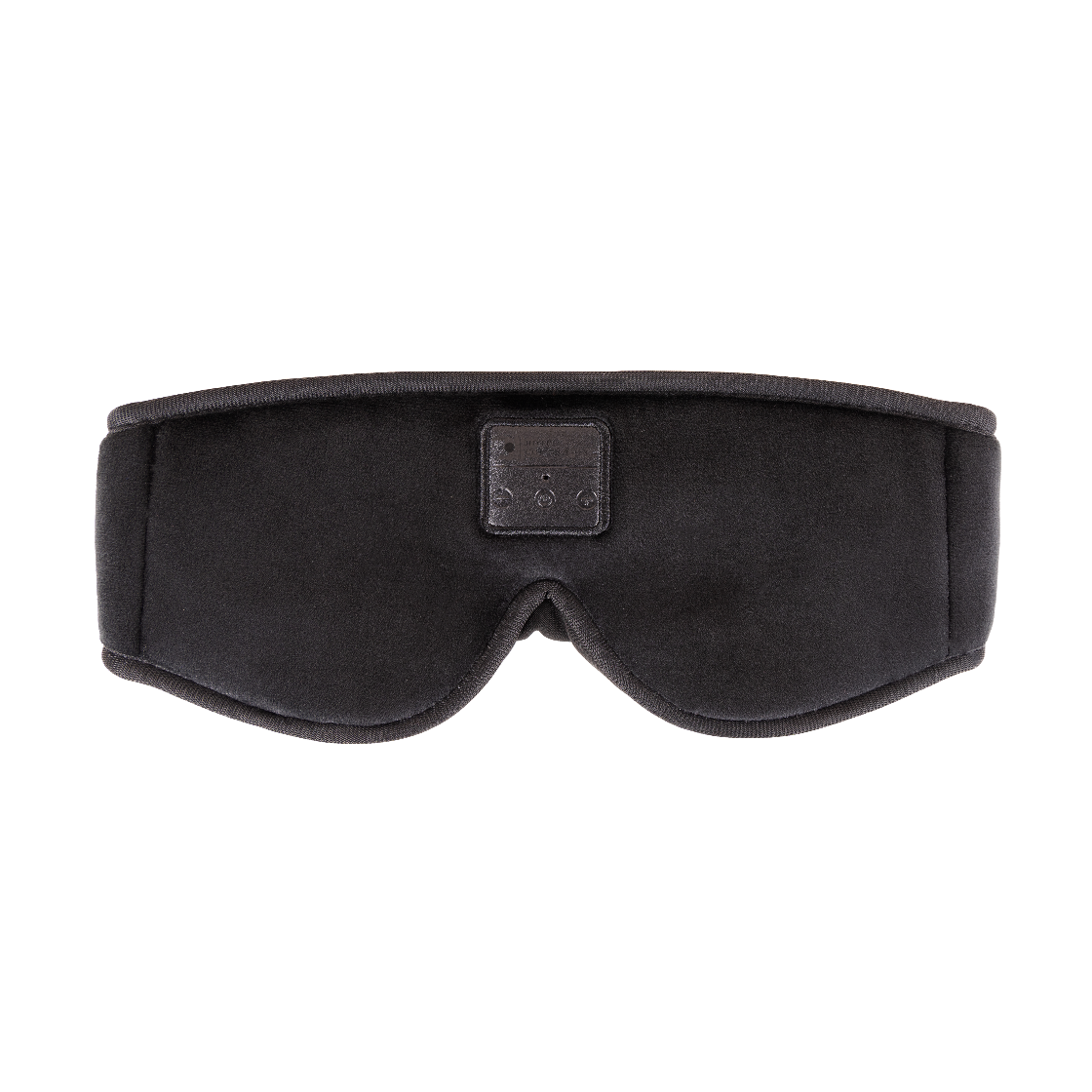 Black sleep mask on a white background