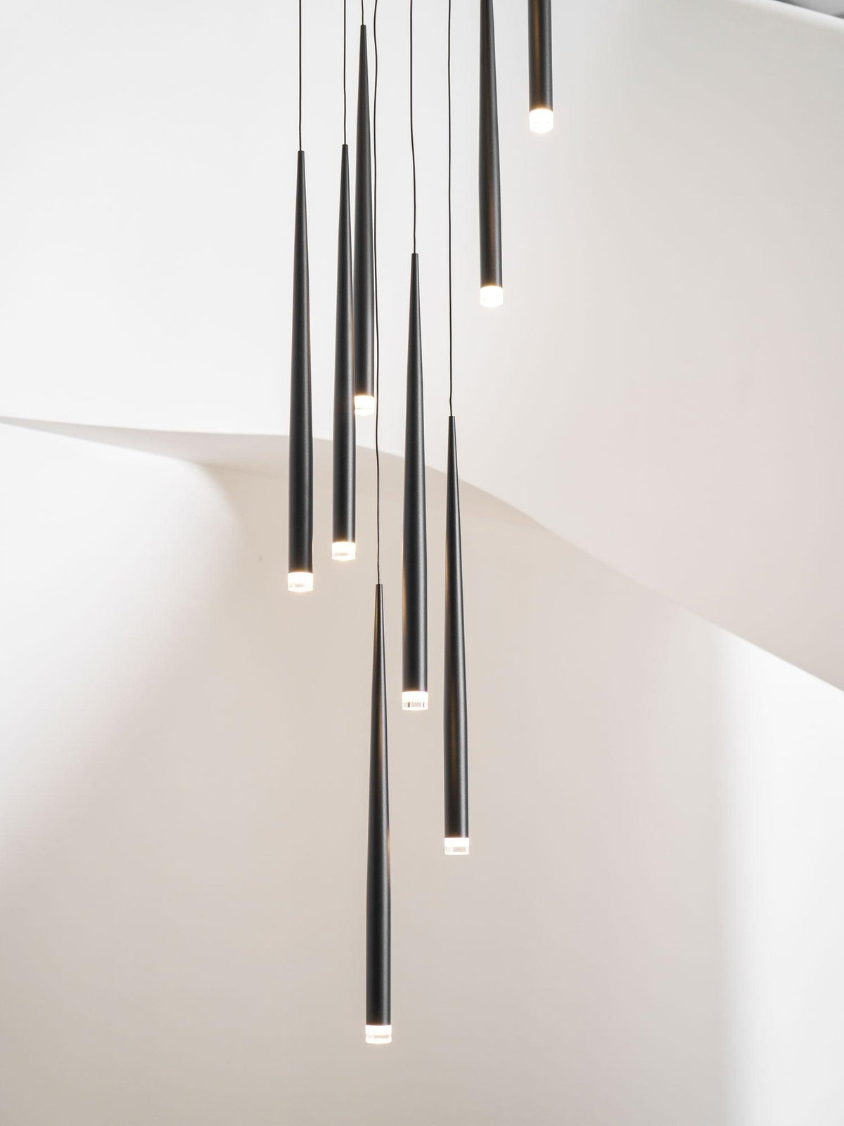 DIY Slender Cone Chandelier