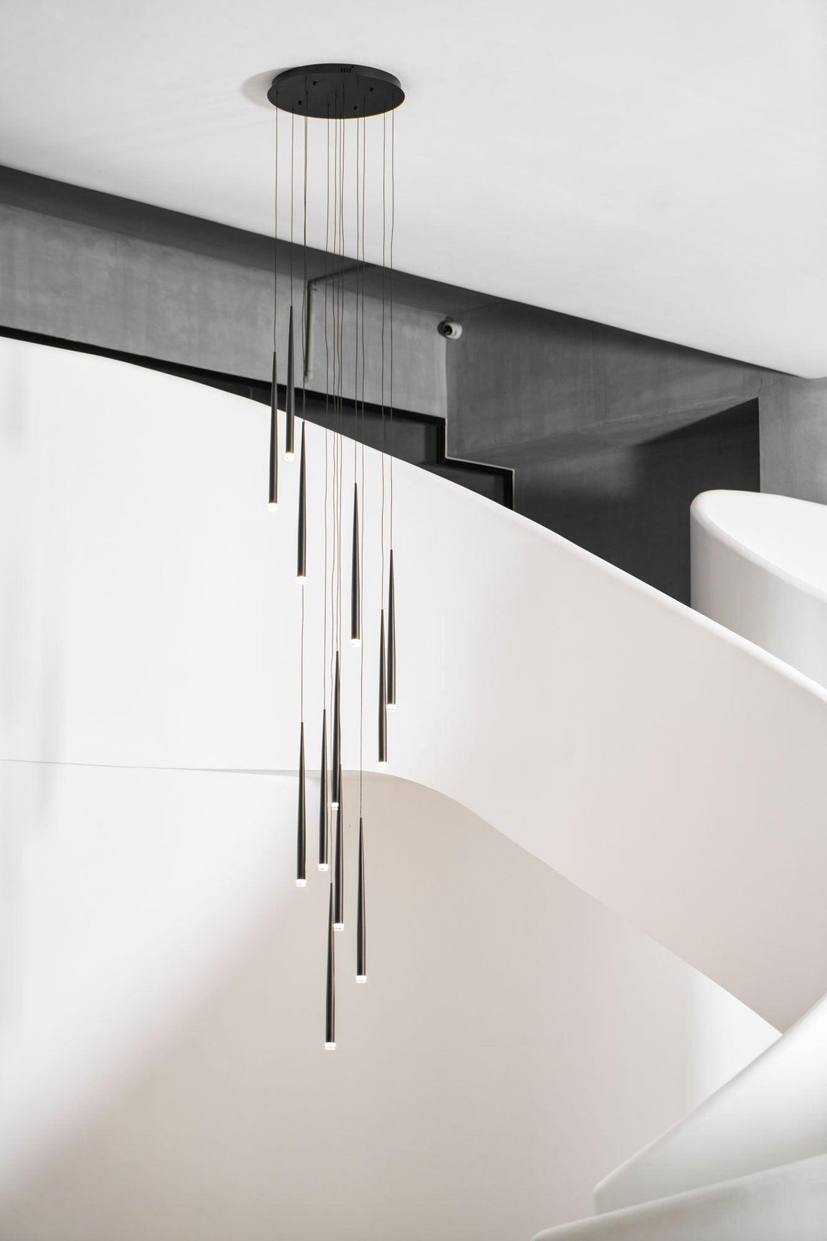 DIY Slender Cone Chandelier