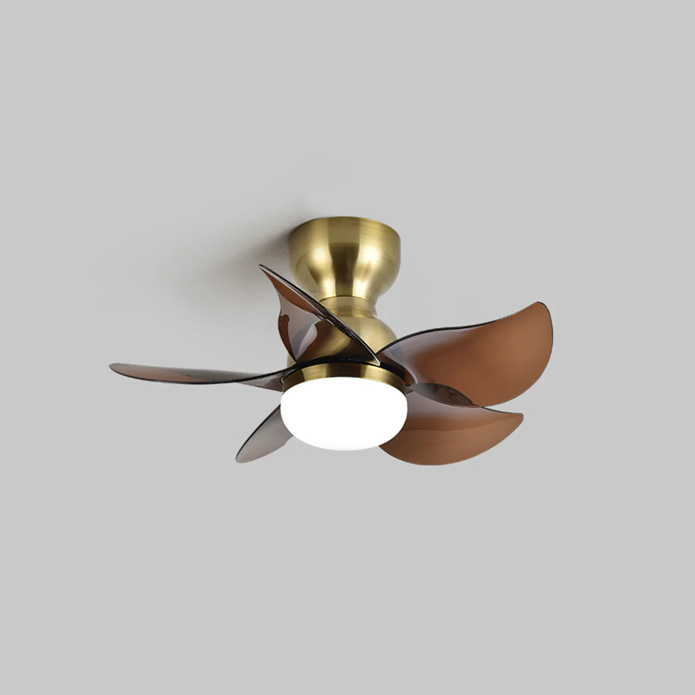 Small 5 Blades Ceiling Fan Lamp