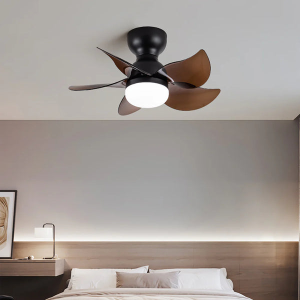 Small 5 Blades Ceiling Fan Lamp