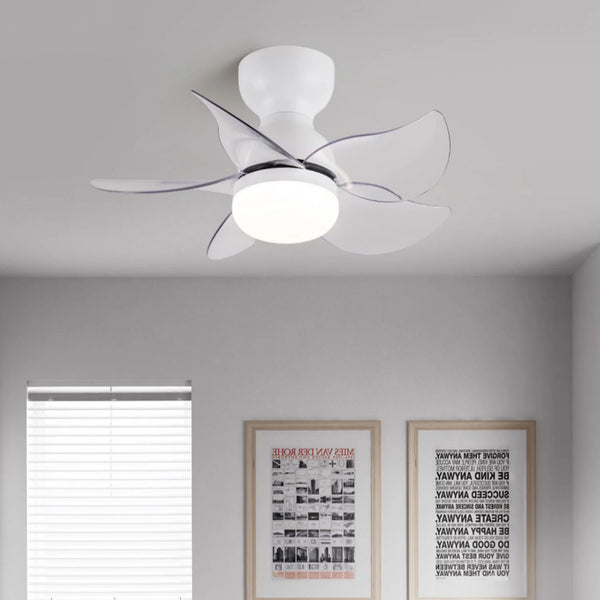 Small 5 Blades Ceiling Fan Lamp