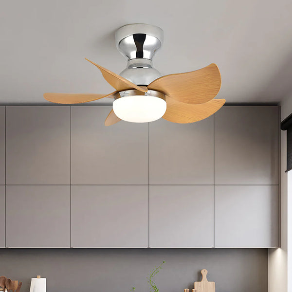 Small 5 Blades Ceiling Fan Lamp