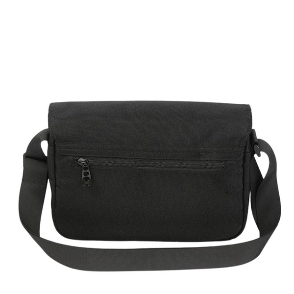 Small Black Nylon Messenger Bag