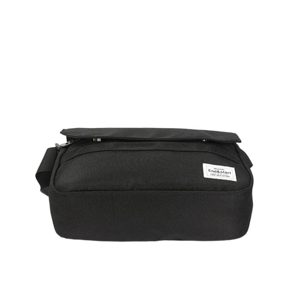 Small Black Nylon Messenger Bag