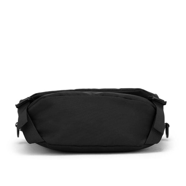 Small Black Polyester Messenger Bag