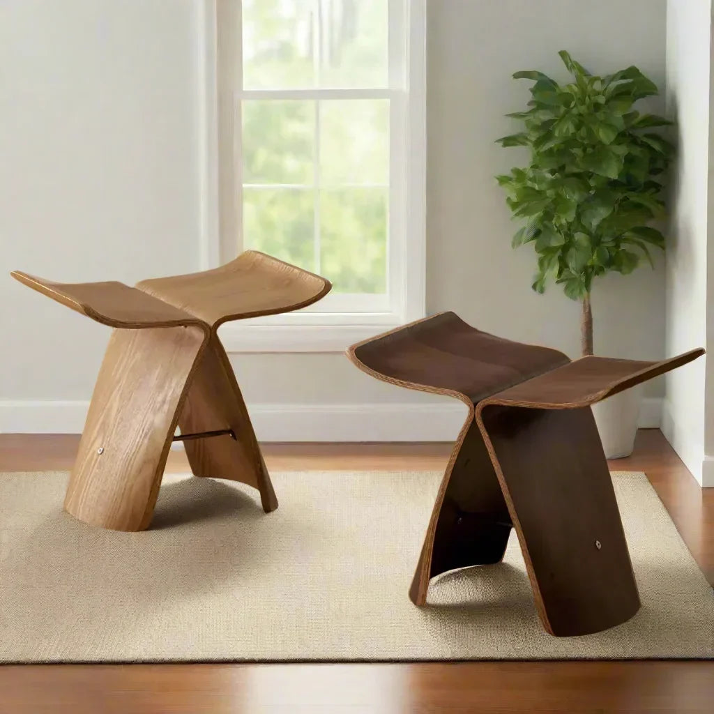 Small Stool Ottoman Storage for Apartment Living Spaces