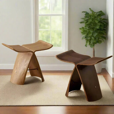 Small Stool Ottoman Storage for Apartment Living Spaces