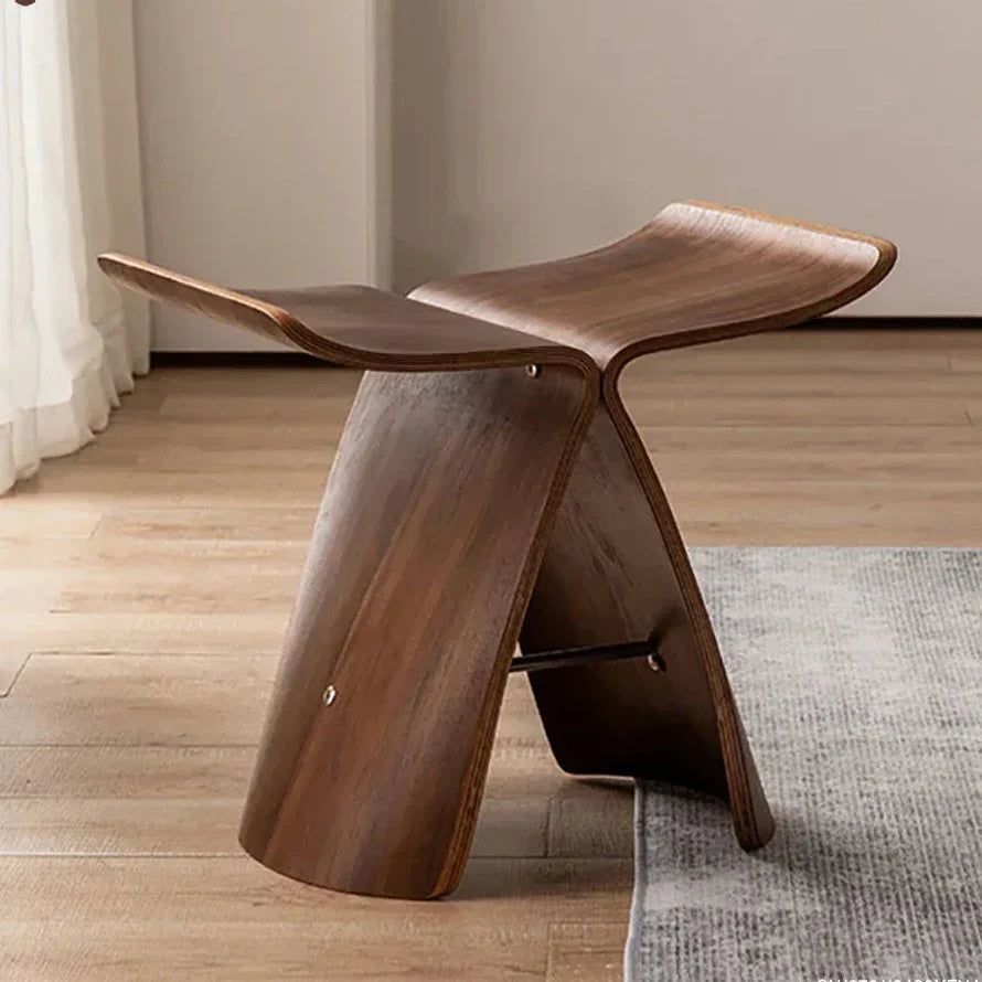 Small Stool Ottoman Storage for Apartment Living Spaces