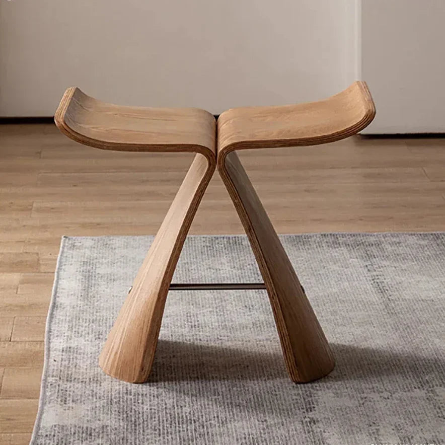 Small Stool Ottoman Storage for Apartment Living Spaces