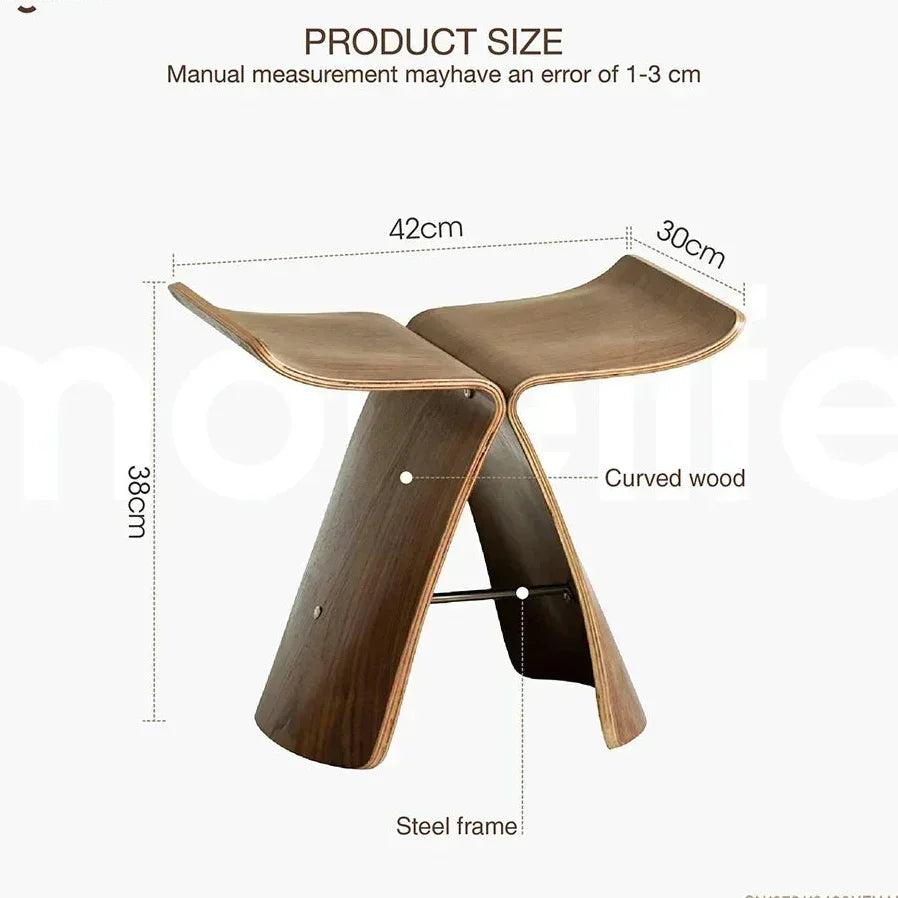 Small Stool Ottoman Storage for Apartment Living Spaces