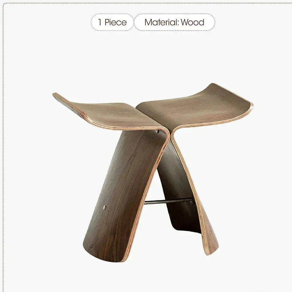 Small Stool Ottoman Storage for Apartment Living Spaces