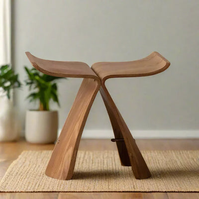 Small Stool Ottoman Storage for Apartment Living Spaces