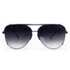 Smaller Cristina - Tangle Free - Faded Black Aviator Sunglasses Black