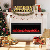 Smart WiFi Electric Fireplace Wall Mounted & Recessed 750W/1500W Heater-50 Inch