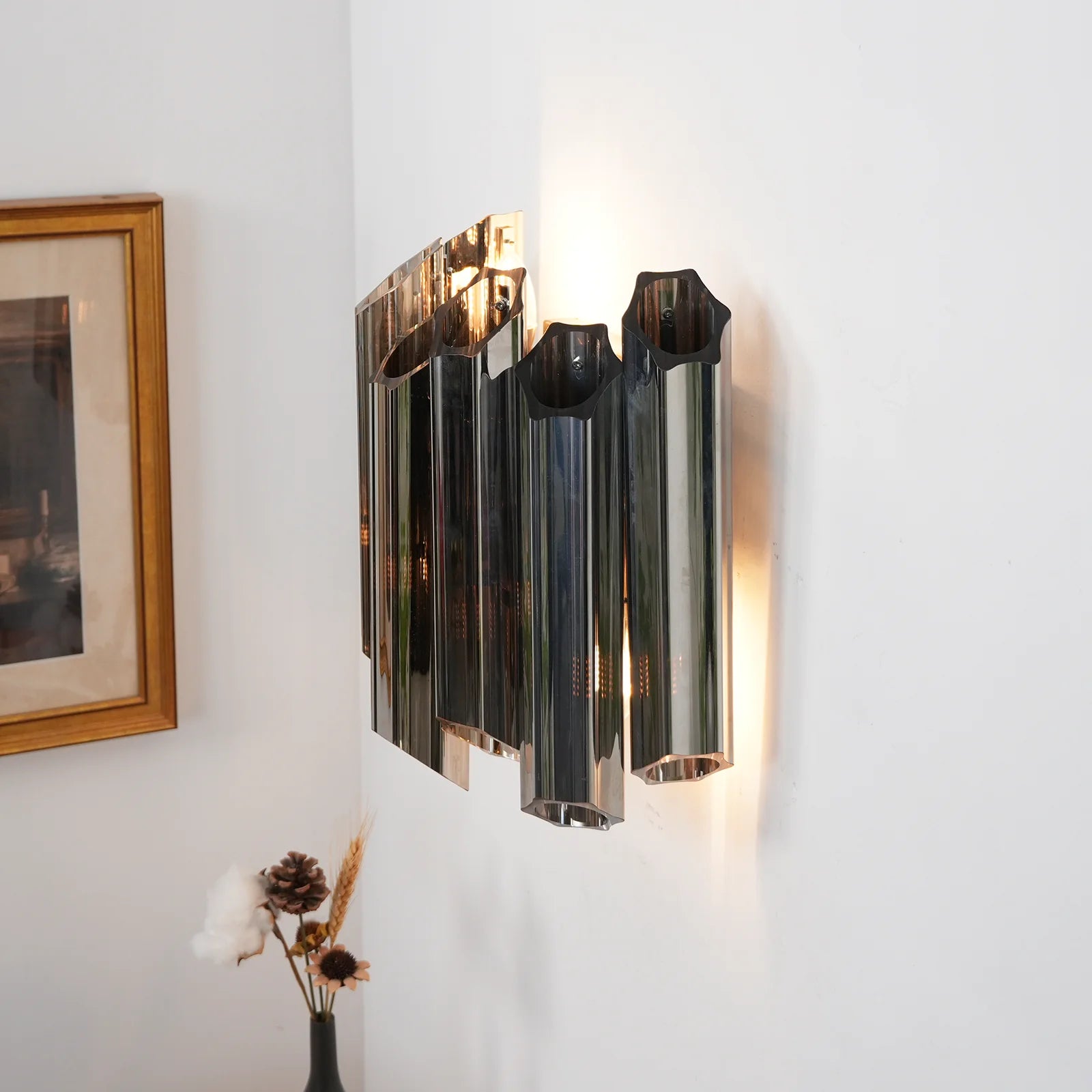 Smoked Mirror Palermo Wall Light