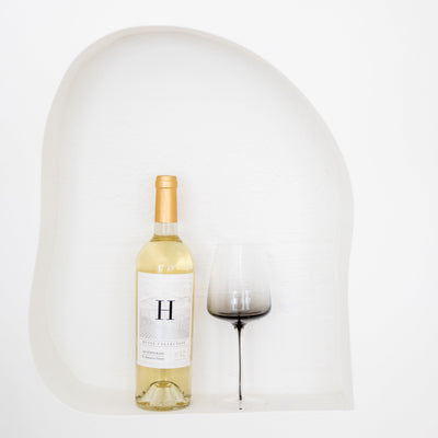 Dark Smoke Stem White Wine Glasses (Set of Two)