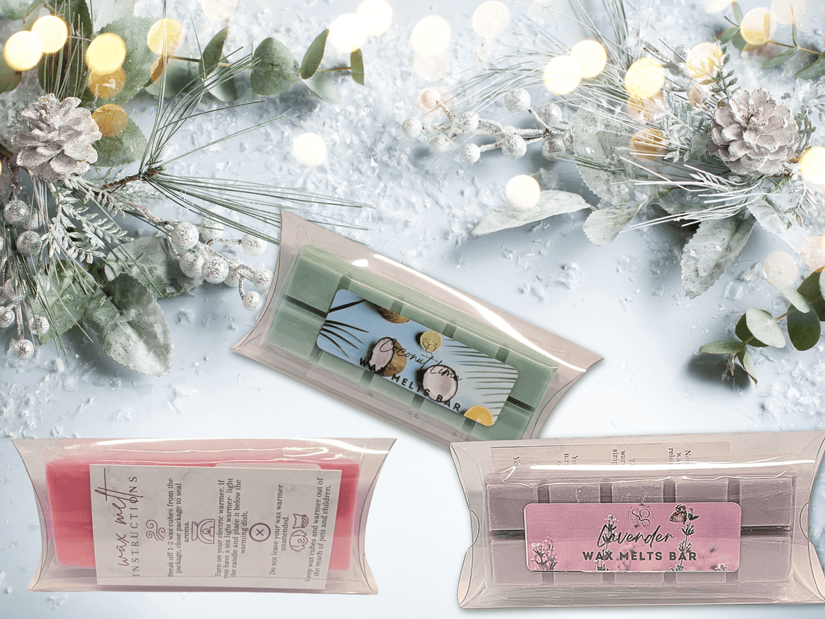 Holiday Gift Wax Melts Bar – Seasonal Hues | 18 Signature Scents