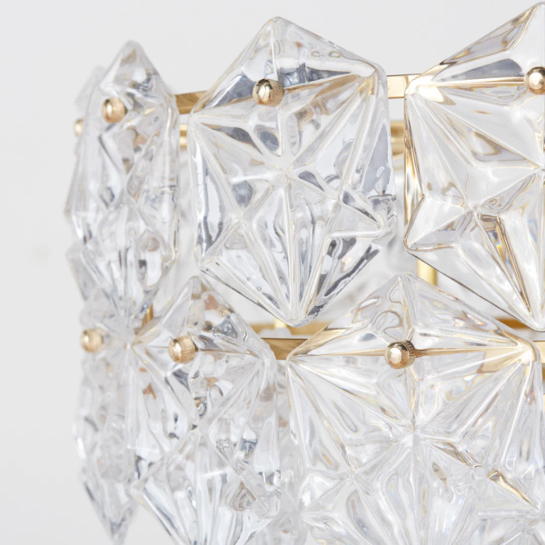 Snowflake Diamond Glass Chandelier