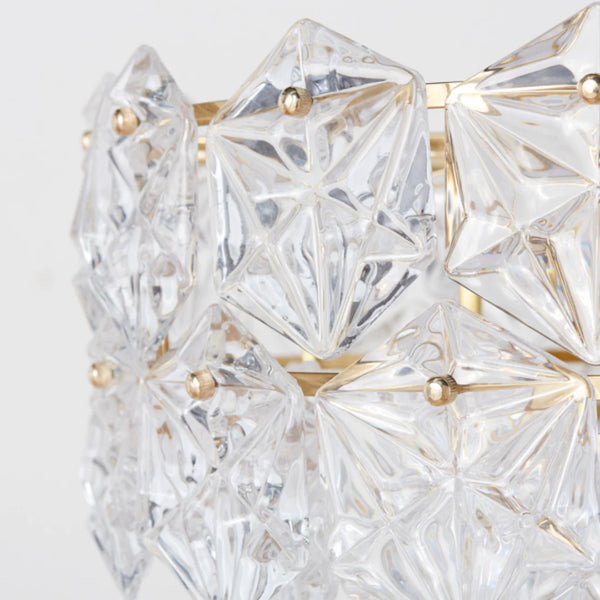 Snowflake Diamond Glass Chandelier