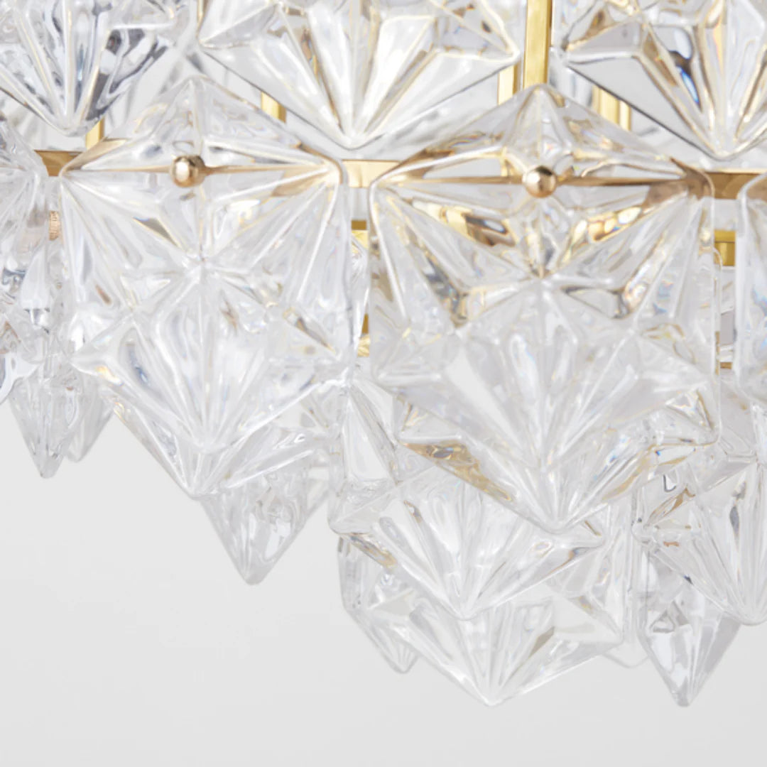 Snowflake Diamond Glass Chandelier