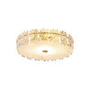 Snowflake Round Glass Ceiling Lamp