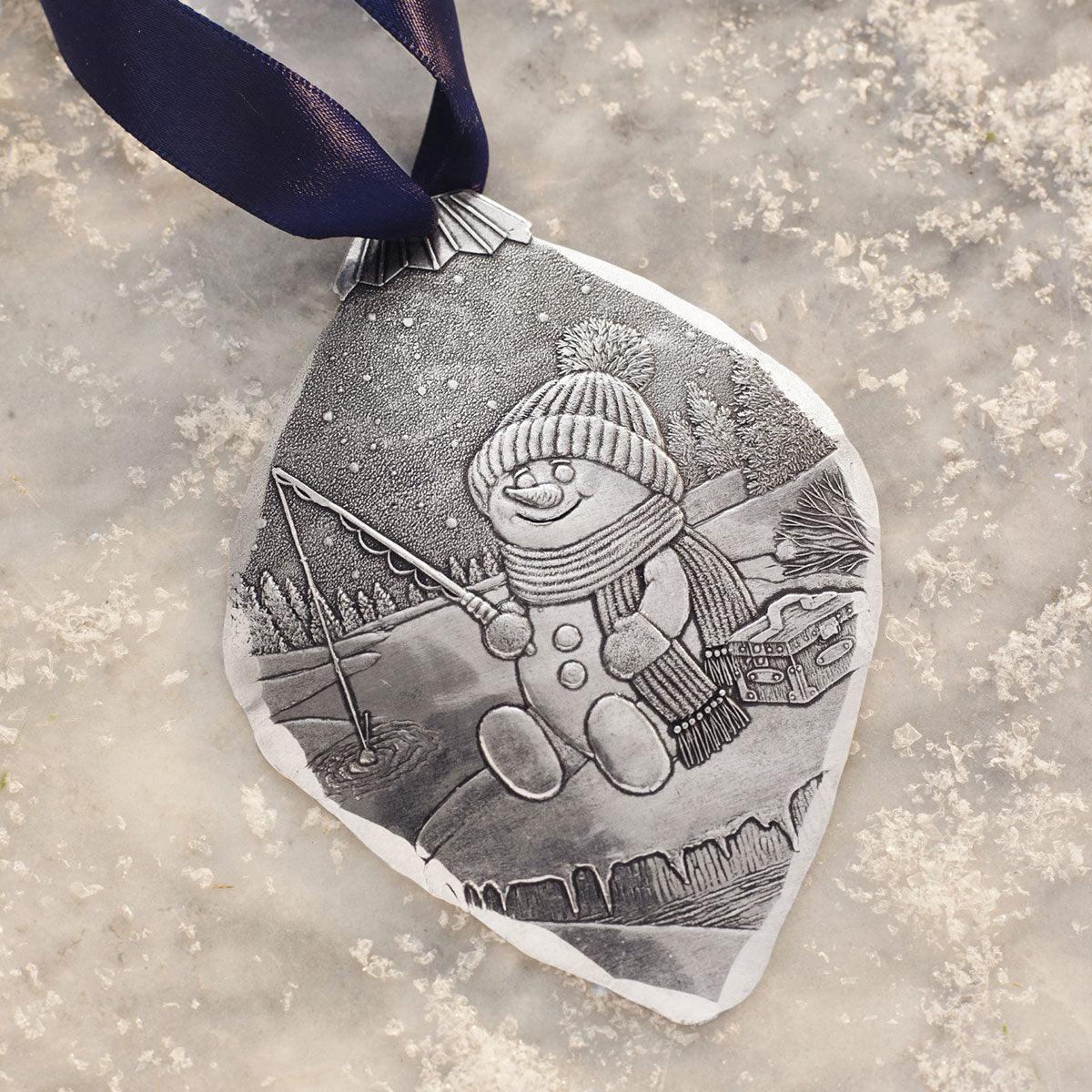 Frosty Fisherman Ornament