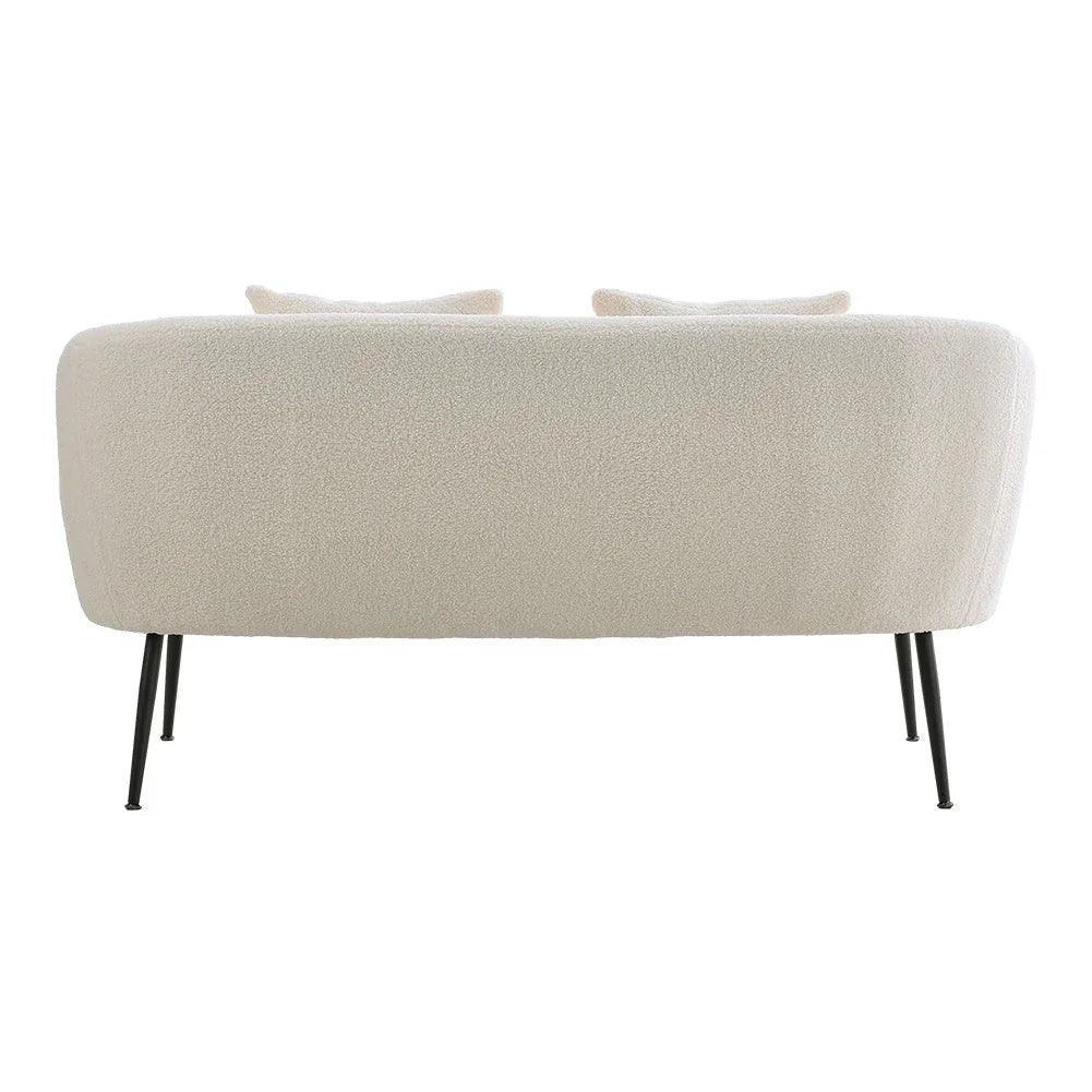 Sofa - Leather White 2-Seater