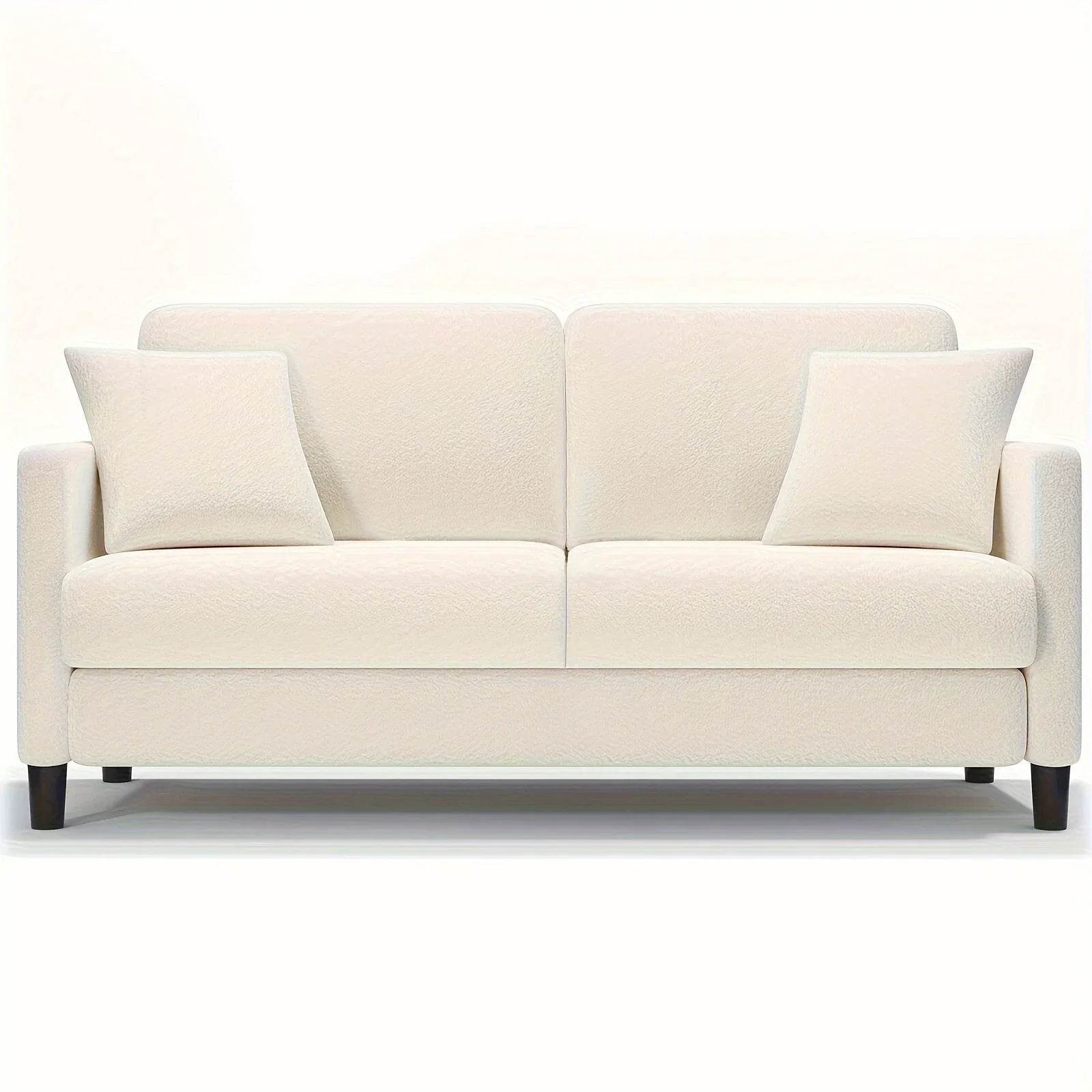 Sofa - Mid-Century White 3-Seater