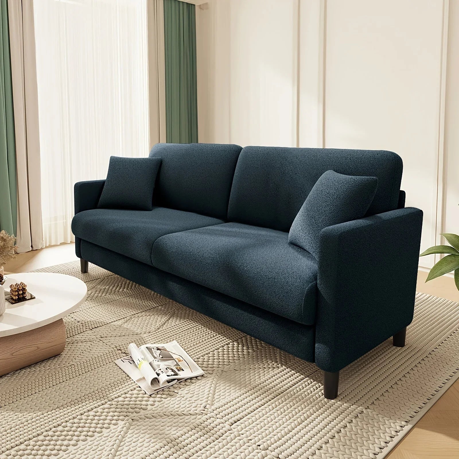 Sofa - Mid-Century White 3-Seater