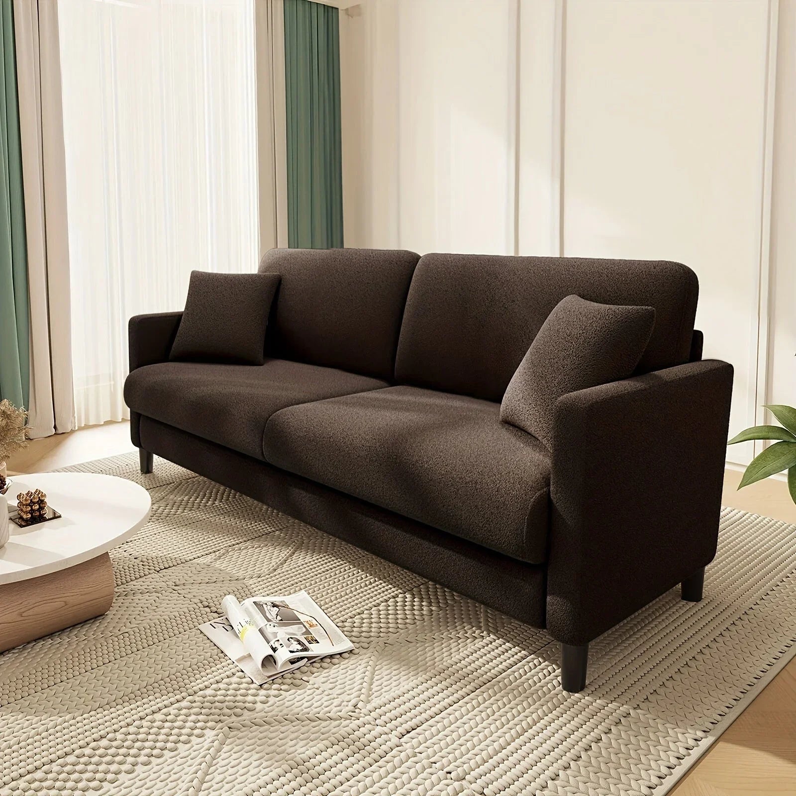 Sofa - Mid-Century White 3-Seater