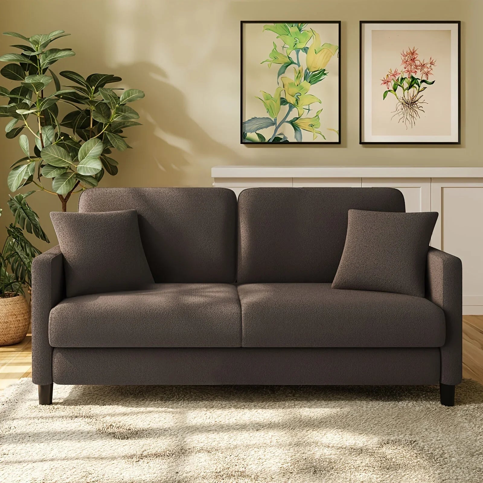 Sofa - Mid-Century White 3-Seater