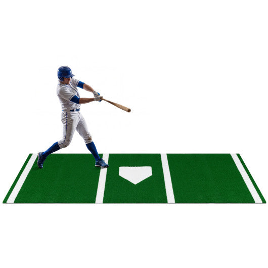 Softball Pitching Mat 10 x 3 Feet Softball Training Aid-Green