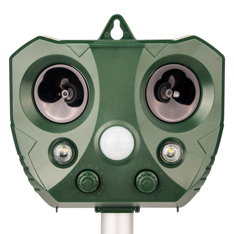 2024 Solar Ultrasonic Animal Repeller, Sonic Animal Repeller, Motion Detection, flashlights, Dog Cat Repellent, Squirrel, Raccoon, Skunk, Rodent, Fox, Deer, Bird deterrents for outside